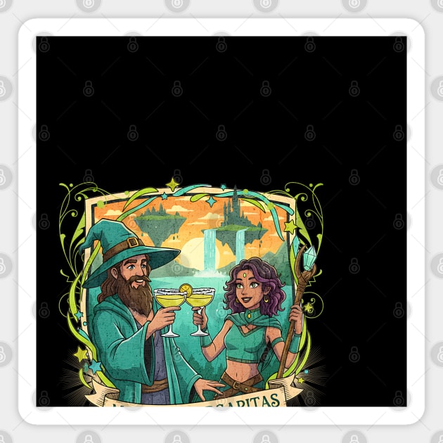 Magic and Margaritas Good Times Fantasy Magnet by Joaddo